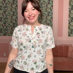 Vintage floral top